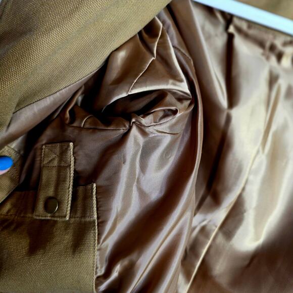 Duluth Trading L Firehose Brown Heavy duty Utility Jacket n Blazer Multi pokts - Picture 10 of 16